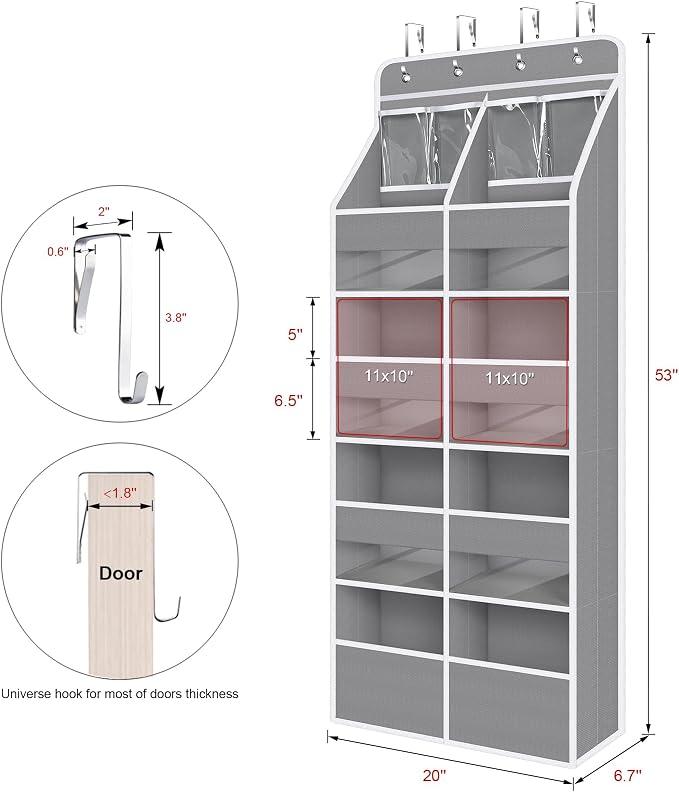 Univivi Upgraded Over the Door Organizer - Image 3
