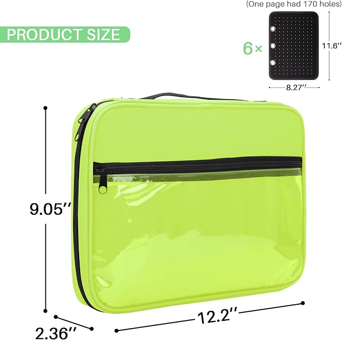 Enamel Pin Display Pages Pin Carrying Case, Pins Collection Storage Organizer - Image 4