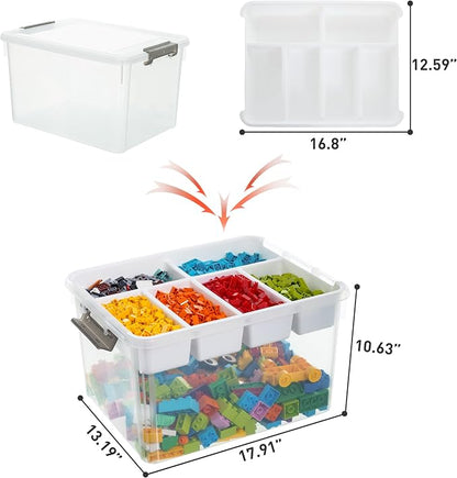 Citylife 32 QT Plastic Storage Box - Image 2