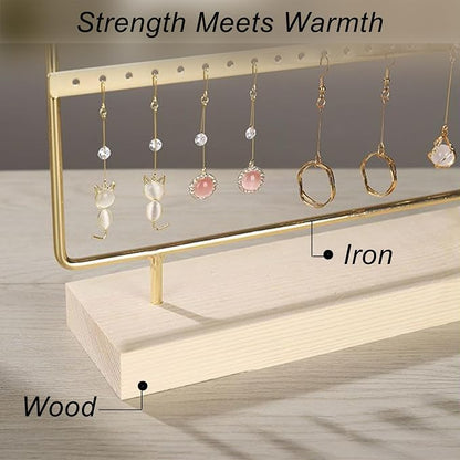 Earring Organizer Stand for Women, 4 Tier Tall Jewelry Holder Organizer Rack - Image 6