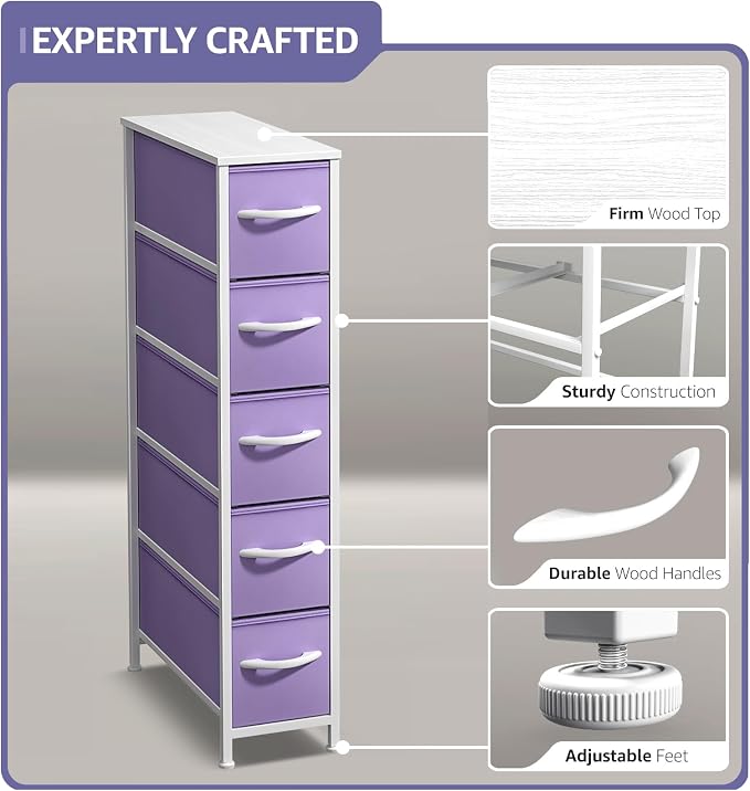 Sorbus Kids Dresser with 5 Drawers - Image 4