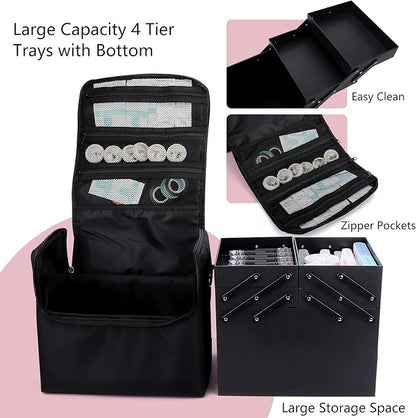 Large Makeup Carrying Train Case - Image 3