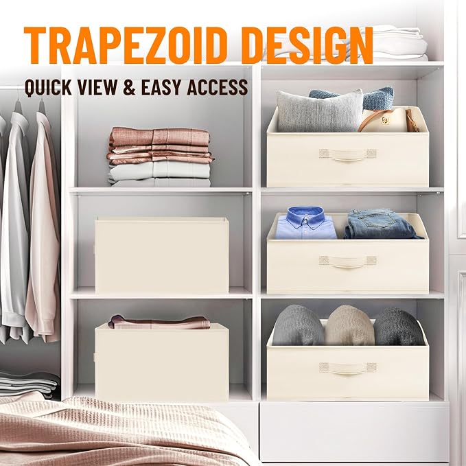 Criusia Closet Organizers Bins 6 Pack - Image 4