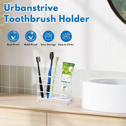 Urbanstrive 304 Stainless Steel Bathroom Toothbrush Holder Toothpaste Holder - Image 8