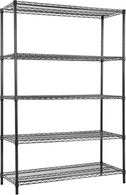 Land Guard 5 Tier Black Storage Racks and Shelving by LandGuard
