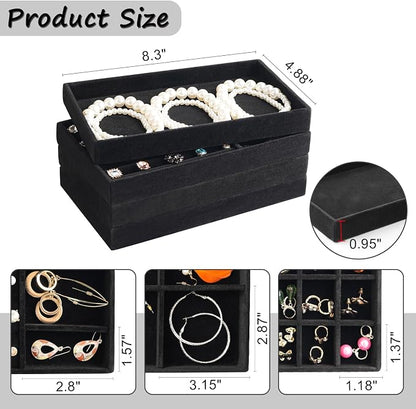 Jewelry Organizer Tray Set Of 8 Jewelry Trays - Image 2