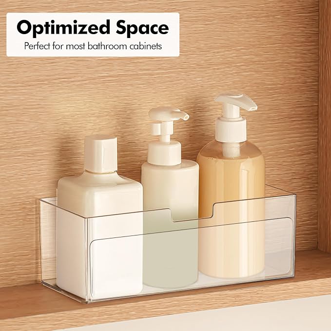 Poeland 2 Pack Makeup Organizer, Stackable Storage Organizer - Image 3