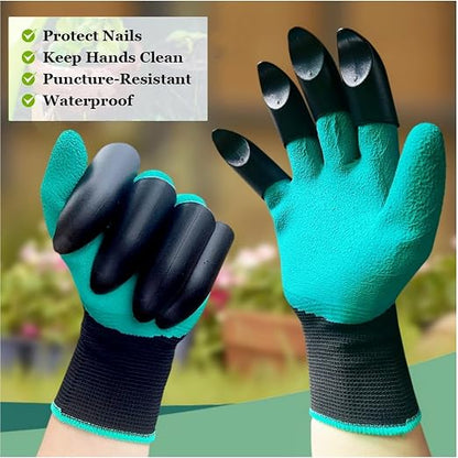 Garden Gloves with Claws, Breathable Gardening Work Gloves - Image 8