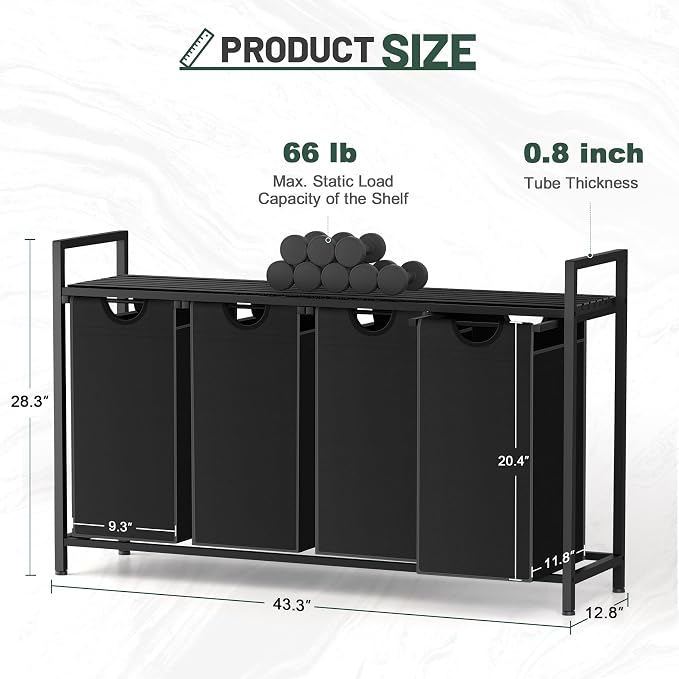 Laundry Hamper, Laundry Sorter - Image 5