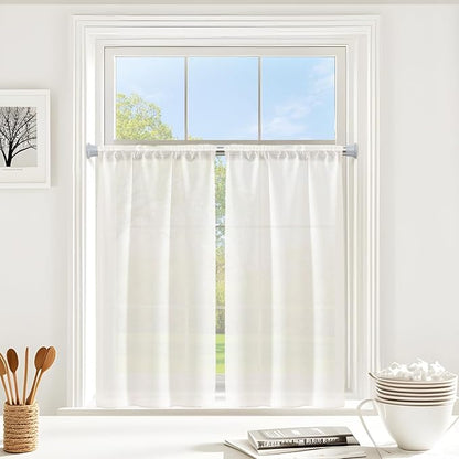Spring Tension Curtain Rod 18-36 inch, Adjustable Expandable Tension Curtain - Image 8