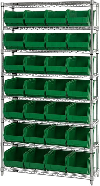 Quantum Storage QUS238 Heavy-Duty Stackable Plastic Storage Bins - Image 5