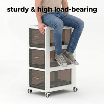 Bathroom Storage with Drawers, 11.8" Wide Slim Storage Cabinet | Freestanding - Image 5