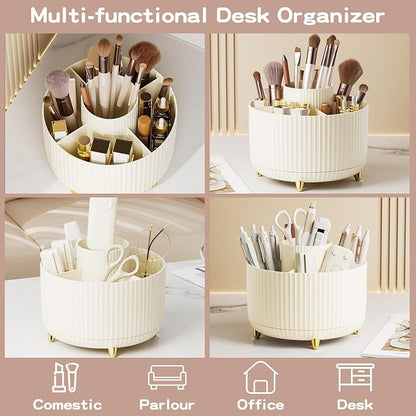 360° Rotate Makeup Brush Holder Organizer, Makeup Organizers Countertop - Image 4