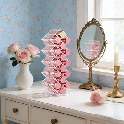 Rollerball Perfume Organizer, 16Slots Roller Bottles Holder, Stackable Makeup - Image 5