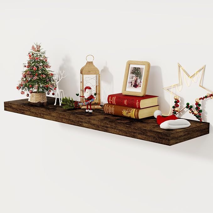 Floating Shelves 48 Inch Long, 12 Inch Deep Floating Shelves by FunMemories