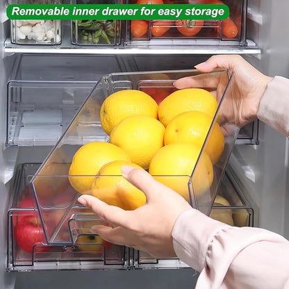 Taiuloo 2 Pack Stackable Refrigerator Organizer Bins - Image 6