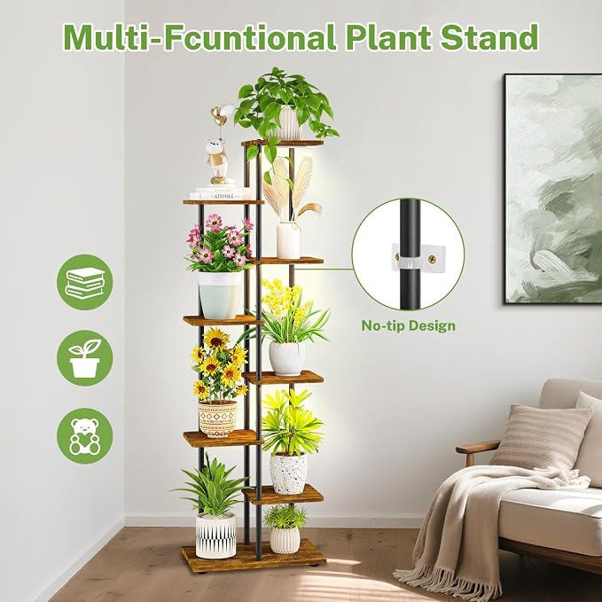 iDavosic.ly 7 Tier Tall Plant Stand Indoor - Image 6