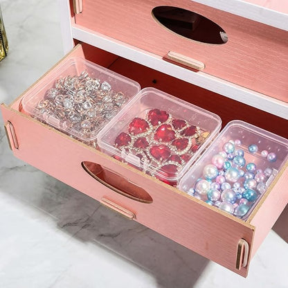 Jetec 30 Pieces Mini Plastic Clear Beads Storage Containers Box - Image 7