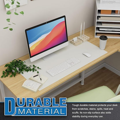 K KNODEL Large Office Leather Desk Mat, Mouse and Keyboard Pad, Computer and - Image 5