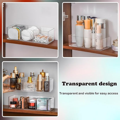 Acrylic Organizer 4-piece Makeup Organizer Countertop - Image 3