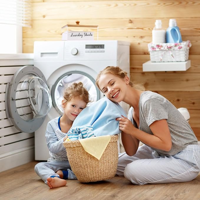 VOTLEVT Bamboo Laundry Detergent Sheets Holder - Image 5