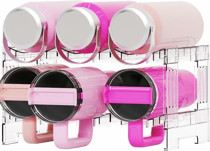 Yieach Stackable Water Bottle Organizer - Image 9