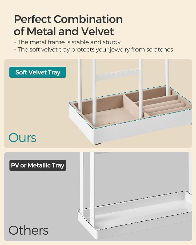 SONGMICS Jewelry Holder, Jewelry Organizer, Jewelry Display Stand - Image 5