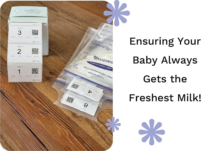Cubtale Smart Milk Bag Labels – Breast Milk Expiration, Inventory & Storage - Image 2