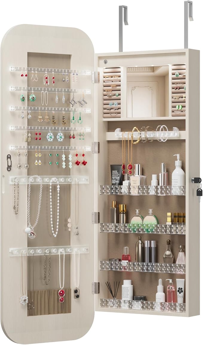 Montary Door or Wall-Mounted Jewelry Cabinet - Image 6