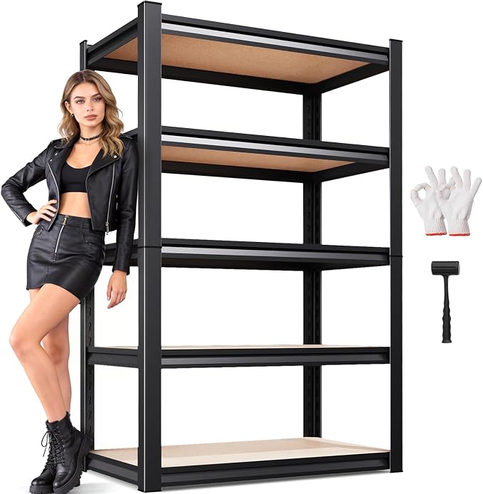 71.2" H Garage Shelving Heavy Duty Storage Shelves, Metal Adjustable Shelving by AOAORGG