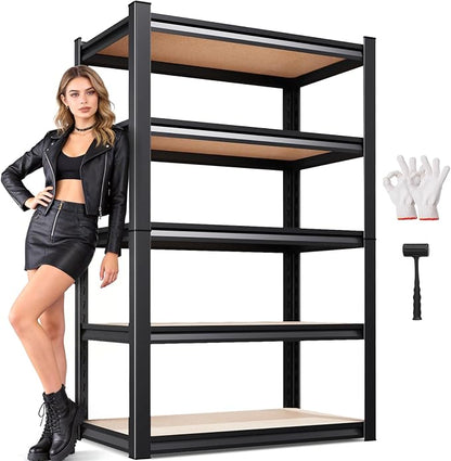71.2" H Garage Shelving Heavy Duty Storage Shelves, Metal Adjustable Shelving by AOAORGG