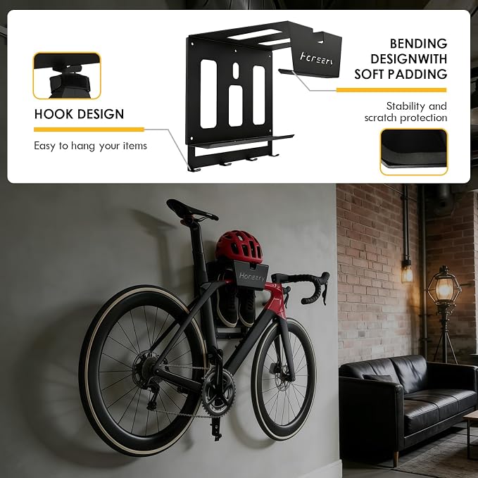 Wall Bike Rack, Bike Storage Wall Mount System - Image 7