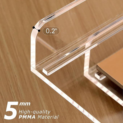 2 Pack- Stackable Paper Letter Tray, A4 File Tray Desk Organizer, Acrylic Desk - Image 7
