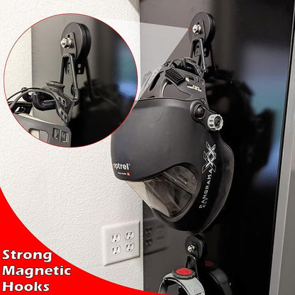 MUTUACTOR Heavy Duty Magnetic Hook, Magnetic Mount Garage Double Utility Hooks - Image 2
