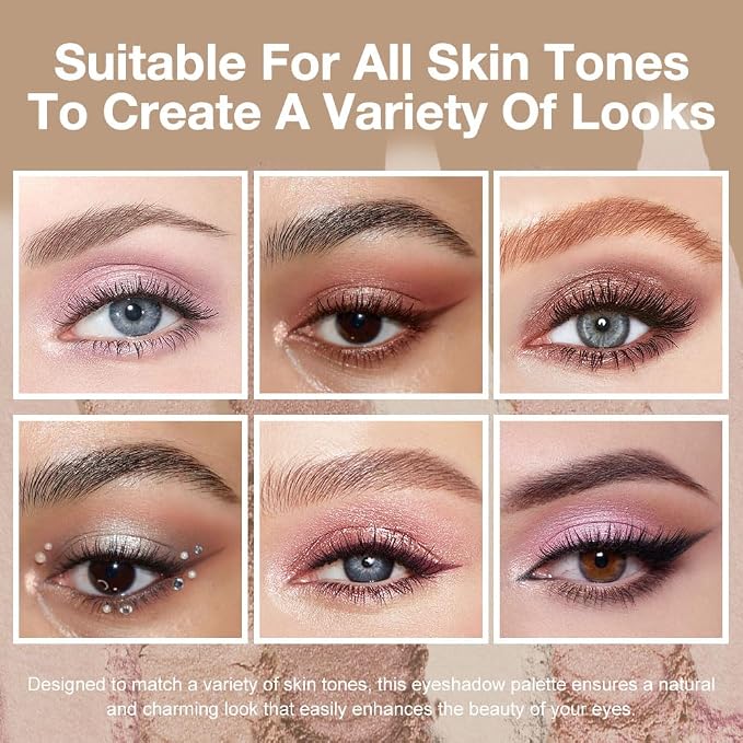 6 Colors Mini Pink Eye Shadow Palette Makeup - Image 3