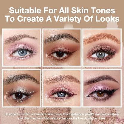 6 Colors Mini Pink Eye Shadow Palette Makeup - Image 3