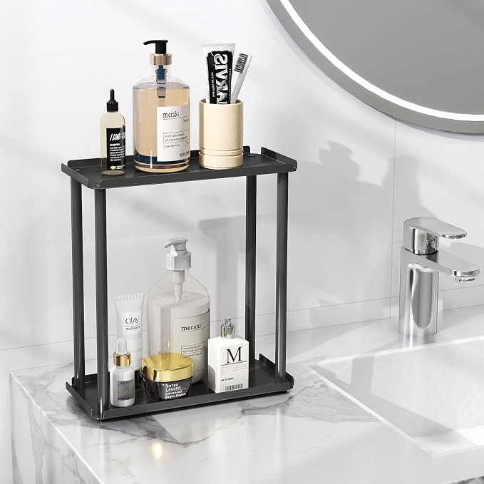 2-Tier Bathroom Countertop Organizer Sink Counter Shelf - Image 2