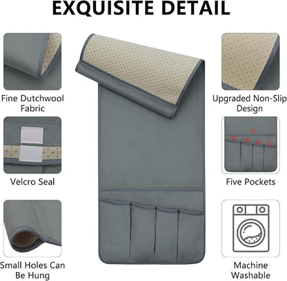 TV Remote Control Holder Couch Caddy, Non-slip Bedside Caddy Organizer - Image 5