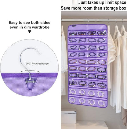 80 Pockets Hanging Jewelry Organizer - Image 3