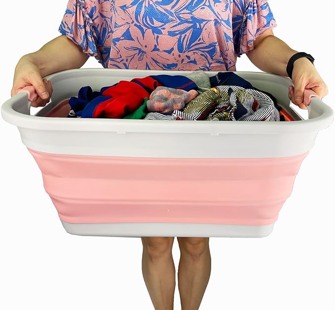 SAMMART 41L Collapsible Plastic Laundry Basket - Image 5
