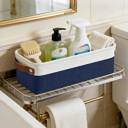Bagnizer Small Fabric Storage Baskets, Decorative Basket - Image 3