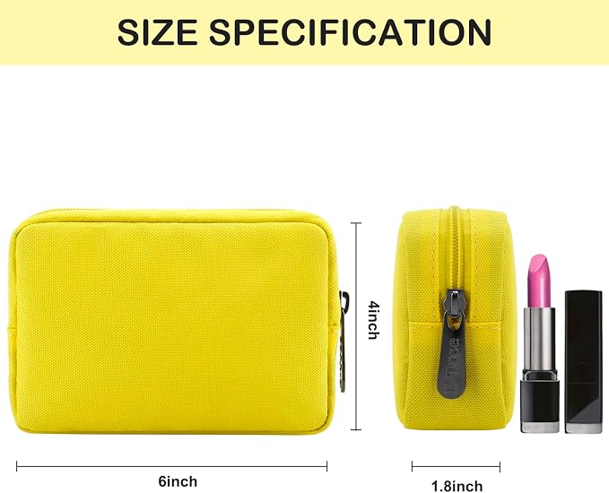 E-Tree Cute Small Makeup Bag, Cosmetic Toiletry Skin Care Make up Little Items - Image 6