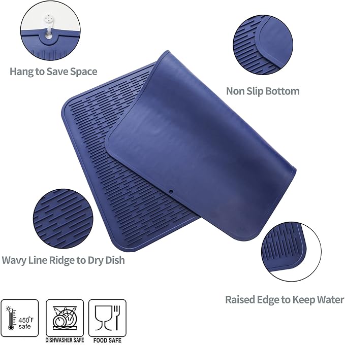 Silicone Dish Drying Mat for Multiple Usage, Easy clean, Eco-friendly, - Image 4