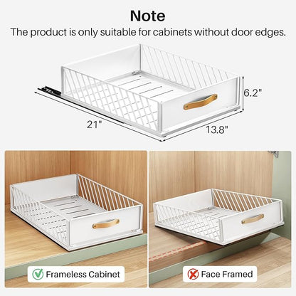 Pull out Cabinet Organizer, Heavy Duty Slide out Pantry Shelves Drawer Storage - Image 3