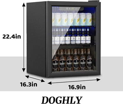 1.7 Cu.ft Beverage Refrigerator Cooler, 72 Cans Mini Fridge - Image 3