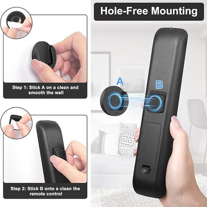 YYILIS Magnetic Remote Control Holder Wall Mount, 4 Pack TV Remote Control - Image 6