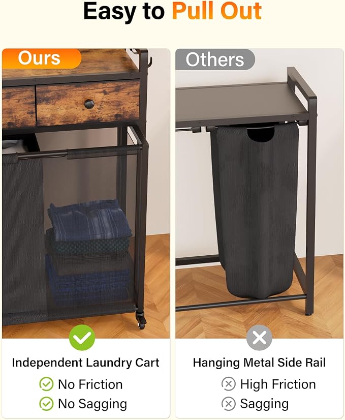 Laundry Sorter 4 Section: Laundry Hamper Basket - Image 5