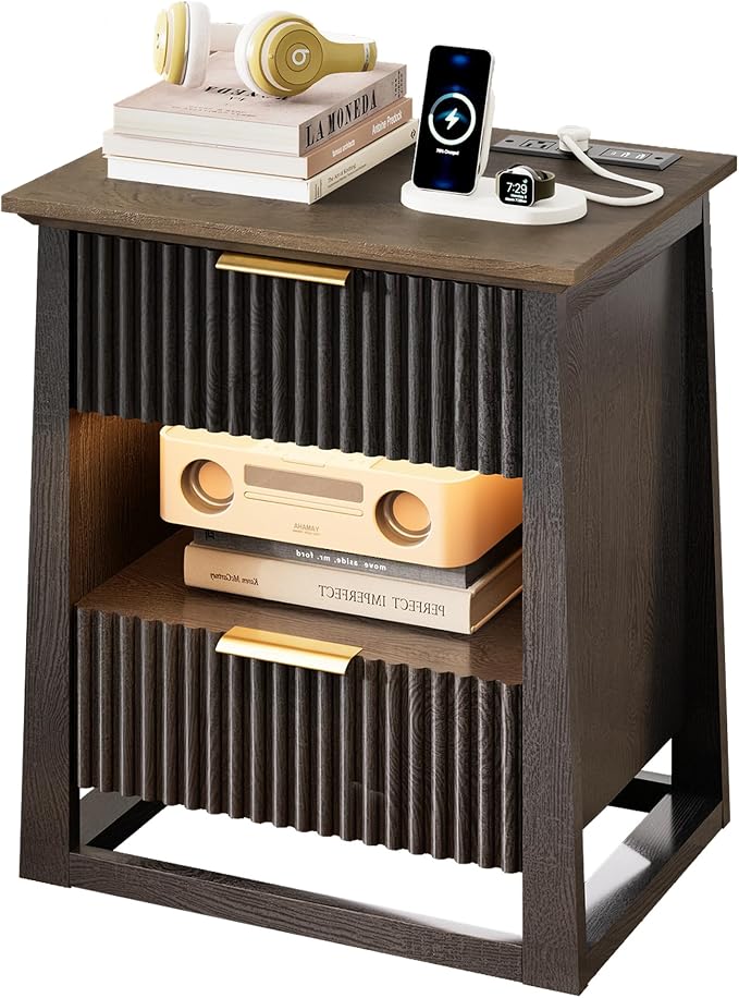 HIFYOBRO Fluted Nightstands - Image 9
