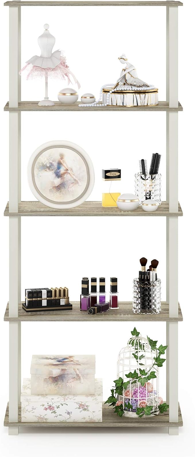 Furinno Turn-N-Tube 5-Tier Multipurpose Shelf / Display Rack / Storage Shelf / - Image 4