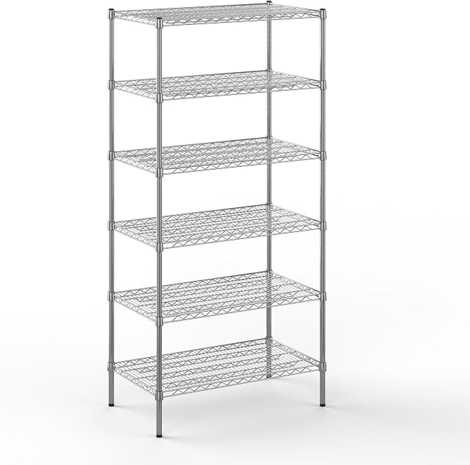 21" Deep x 36" Wide x 74" Height Wire Shelving Kit | 6-Tier | NSF Commercial by Regal+Altair